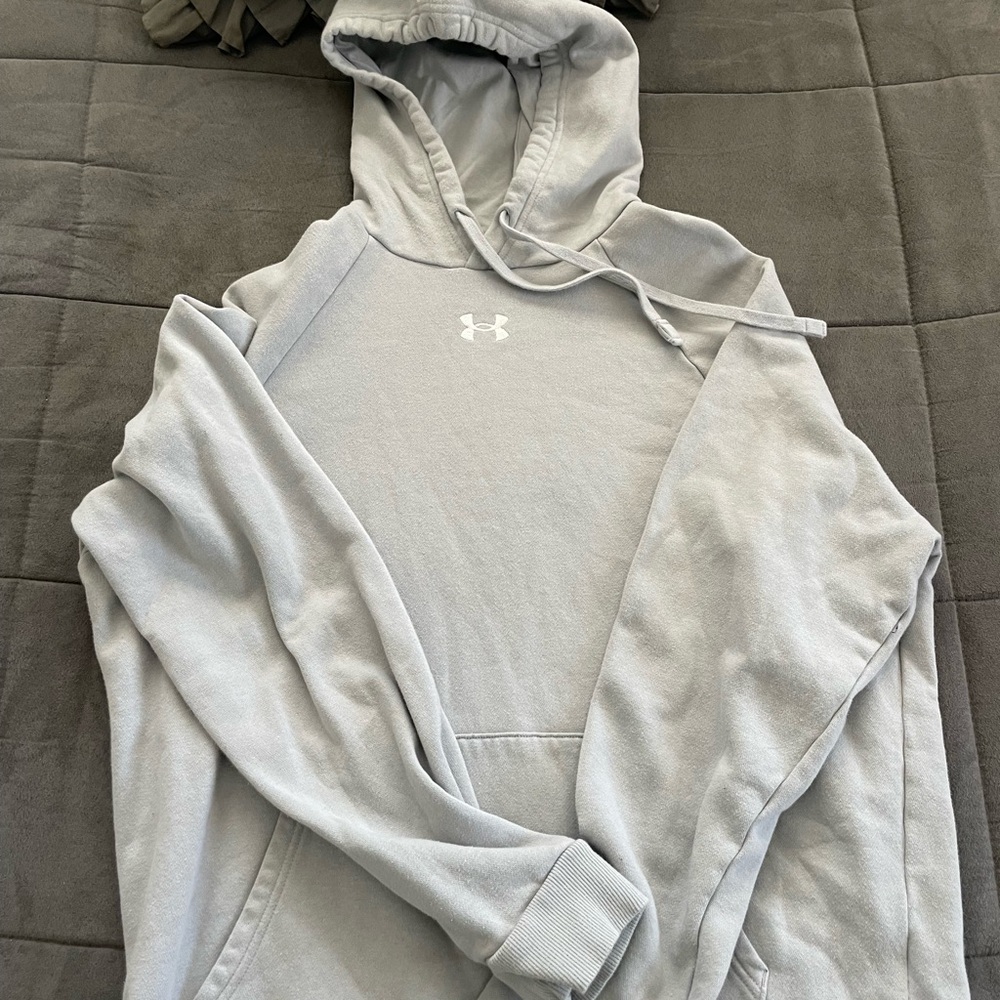 SOLD Under Armour Light Gray Hoodie